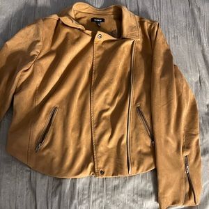Tan “suede” (polyester) jacket. NEVER WORN